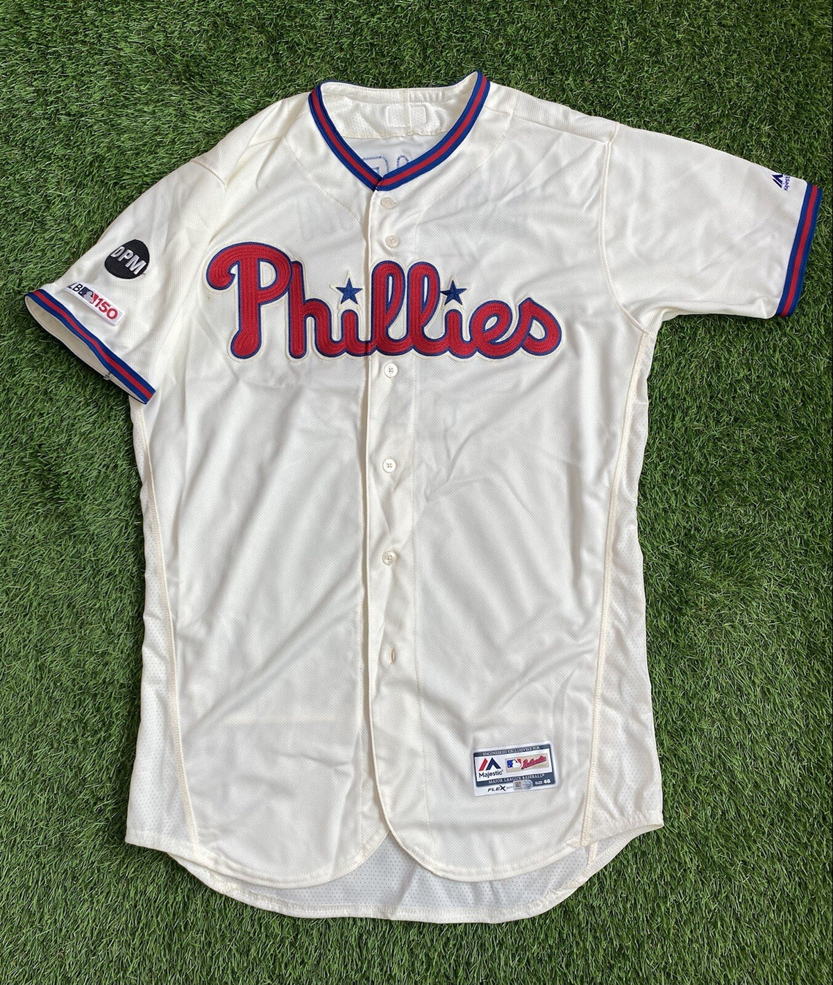 Jake Arrieta Phillies Game Used Worn Jersey 2019 “101st Career Win” MLB Auth
