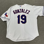 Juan Gonzalez Team Issued Texas Rangers Jersey 2003 MEI Gray LOA