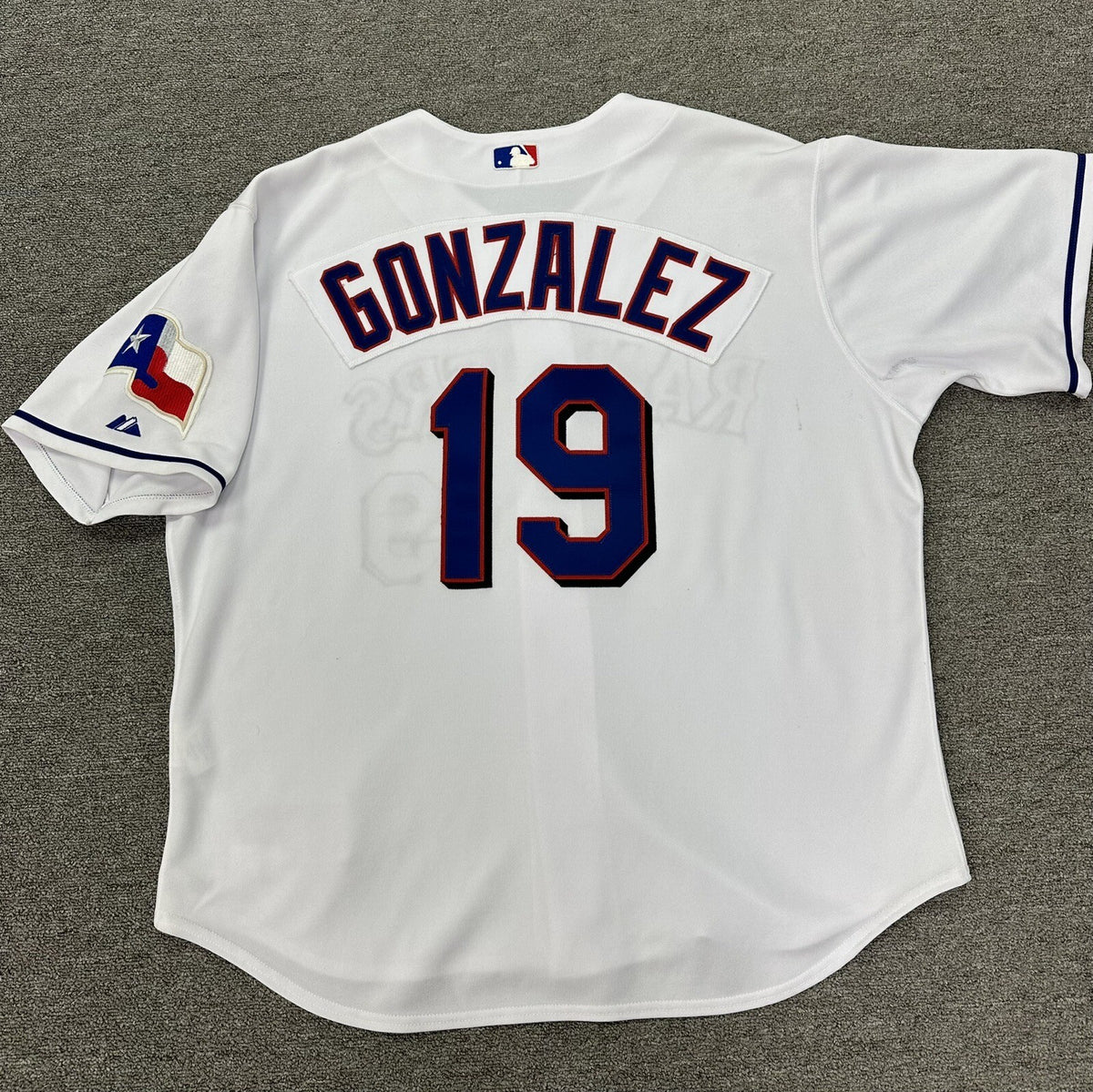 Juan Gonzalez Team Issued Texas Rangers Jersey 2003 MEI Gray LOA