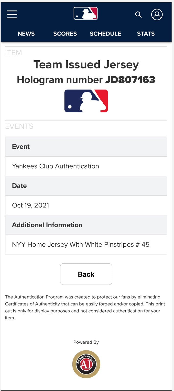 Gerrit Cole New York Yankees Game Issued Jersey 2021 Whitey Memorial Patch MLB