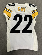 William Gay Pittsburgh Steelers Game Used Worn Jersey 2011 Matched Steelers LOA