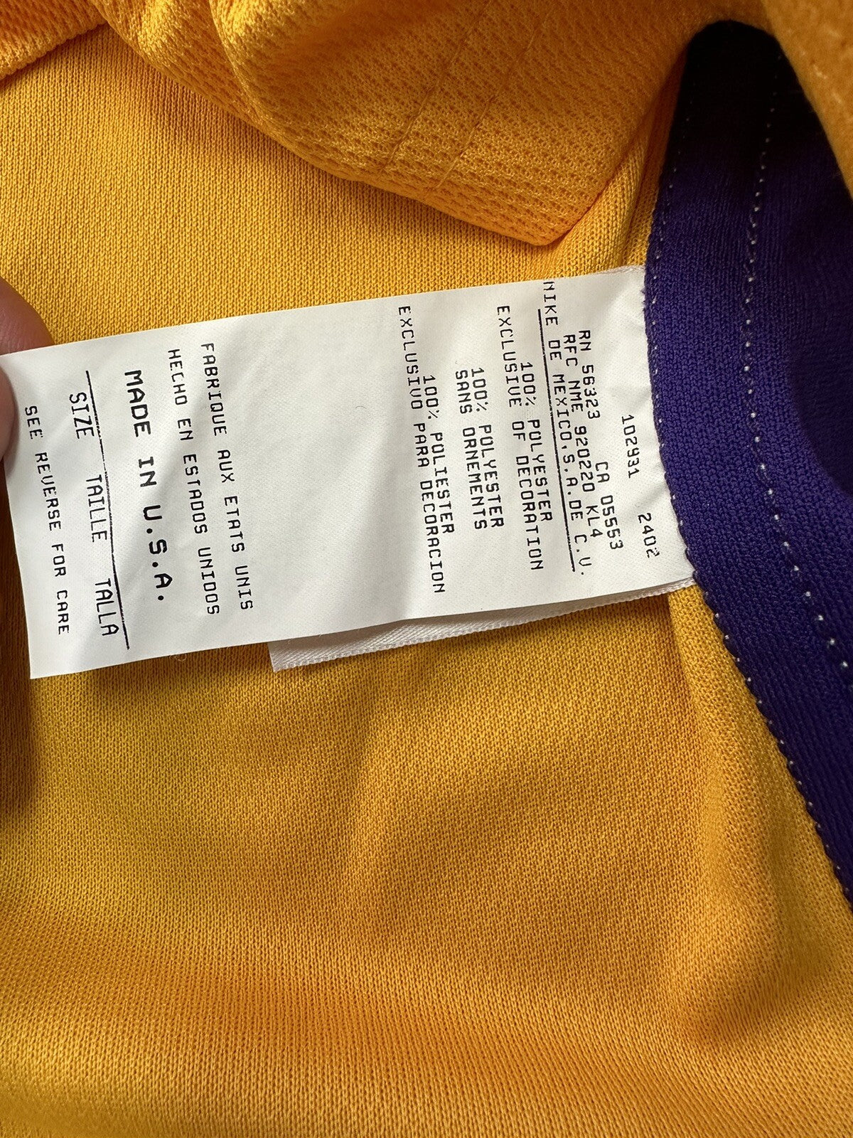 Shaquille O’Neal Los Angeles Lakers Player Issed Jersey 03-04 Signed Beckett LOA
