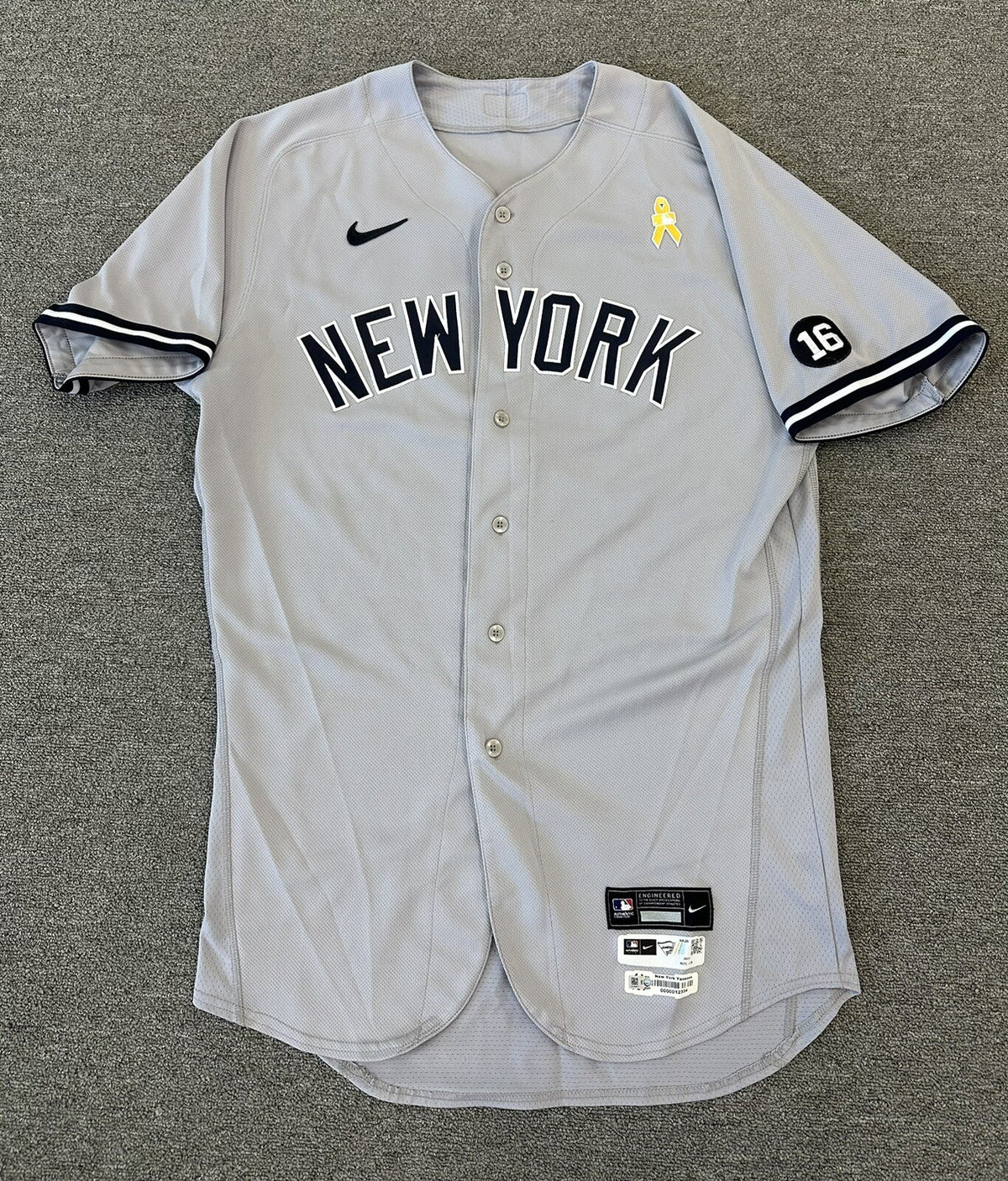 Giancarlo Stanton New York Yankees Game Used Worn Jersey 2021 “6 Home Runs” MLB