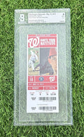 Bryce Harper Game Used Ticket “1st Career HR” BAS 10 Auth MLB Auth