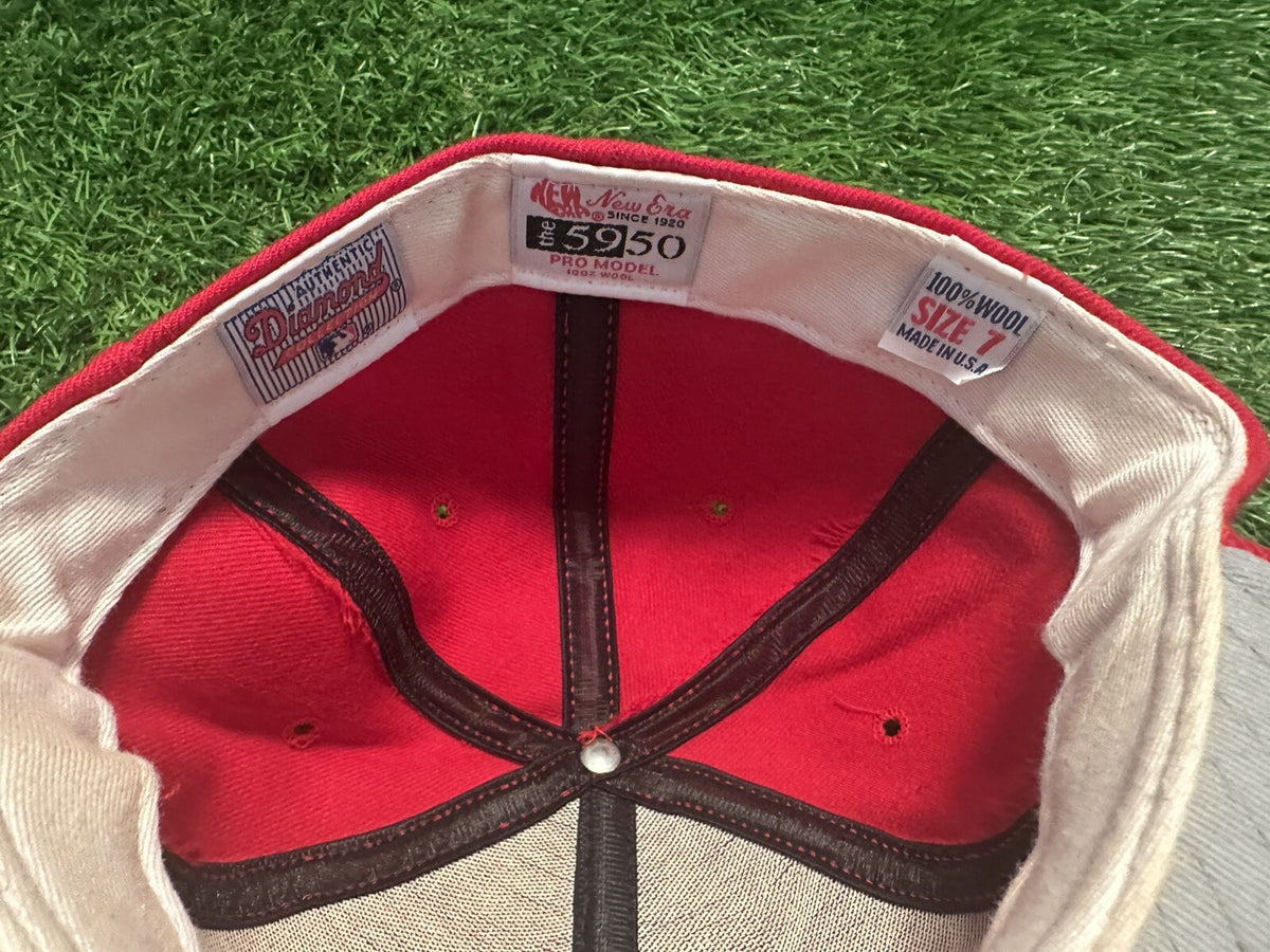Deion Sanders Cincinnati Reds Game Used Hat 1994 Reds Gift Shop LOA