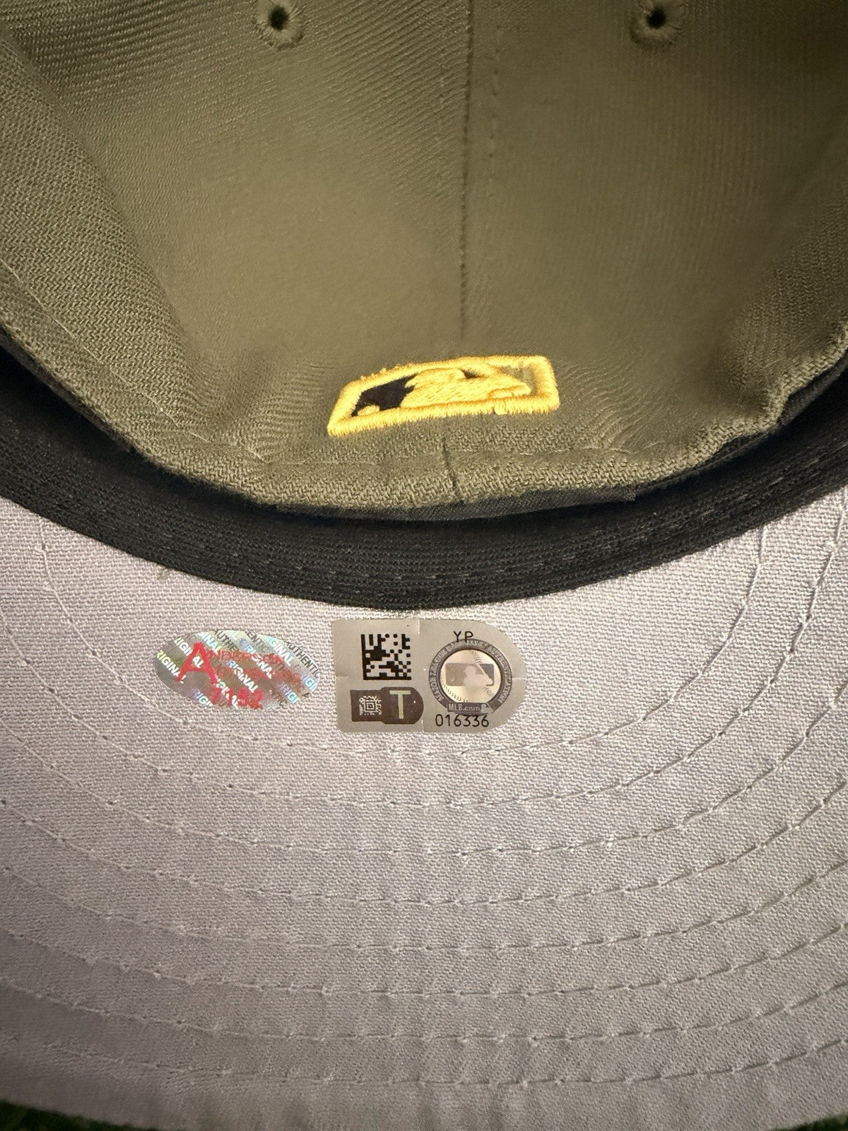 Nico Hoerner Chicago Cubs Game Used Worn Hat 2023 Armed Forces Day Auto MLB Auth