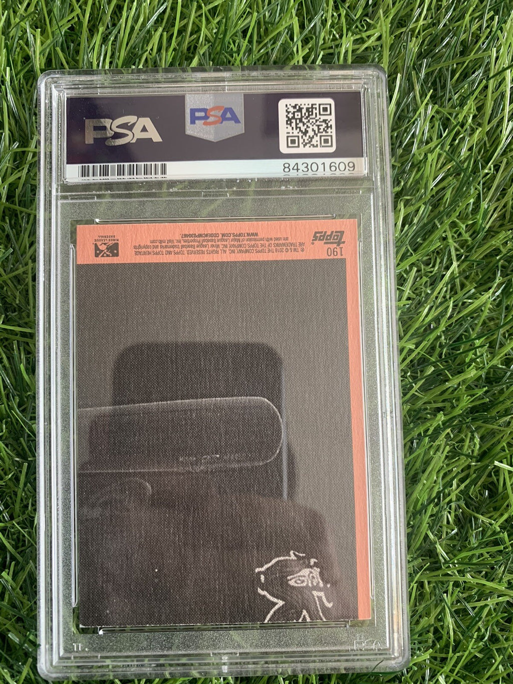 Fernando Tatis Jr. Signed 2018 Topps Heritage “PSA 10” Error Card - See back