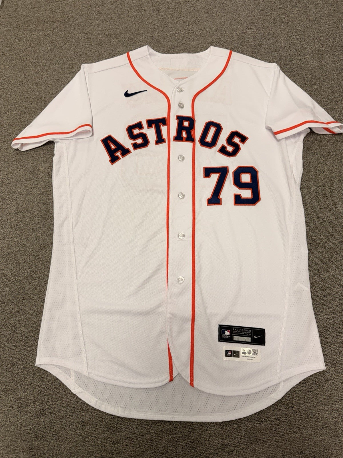 Jose Abreu Houston Astros Game Issued Jersey 2023 MLB Auth LOA