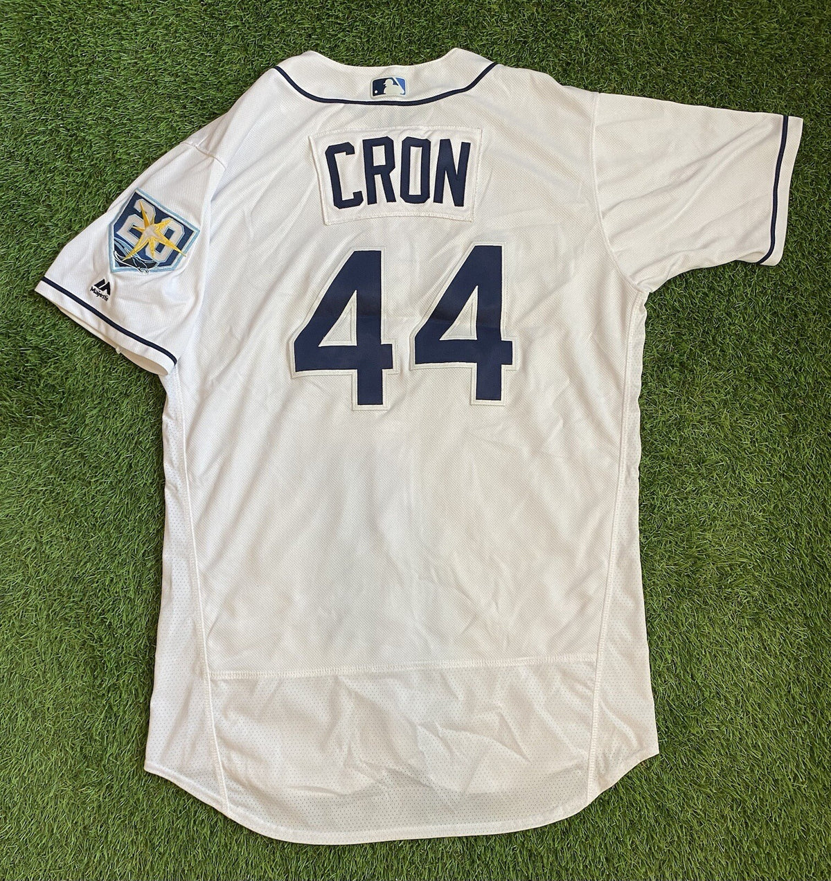 CJ Cron Tampa Bay Rays Game Used Worn Jersey 2018 MLB 5 Games