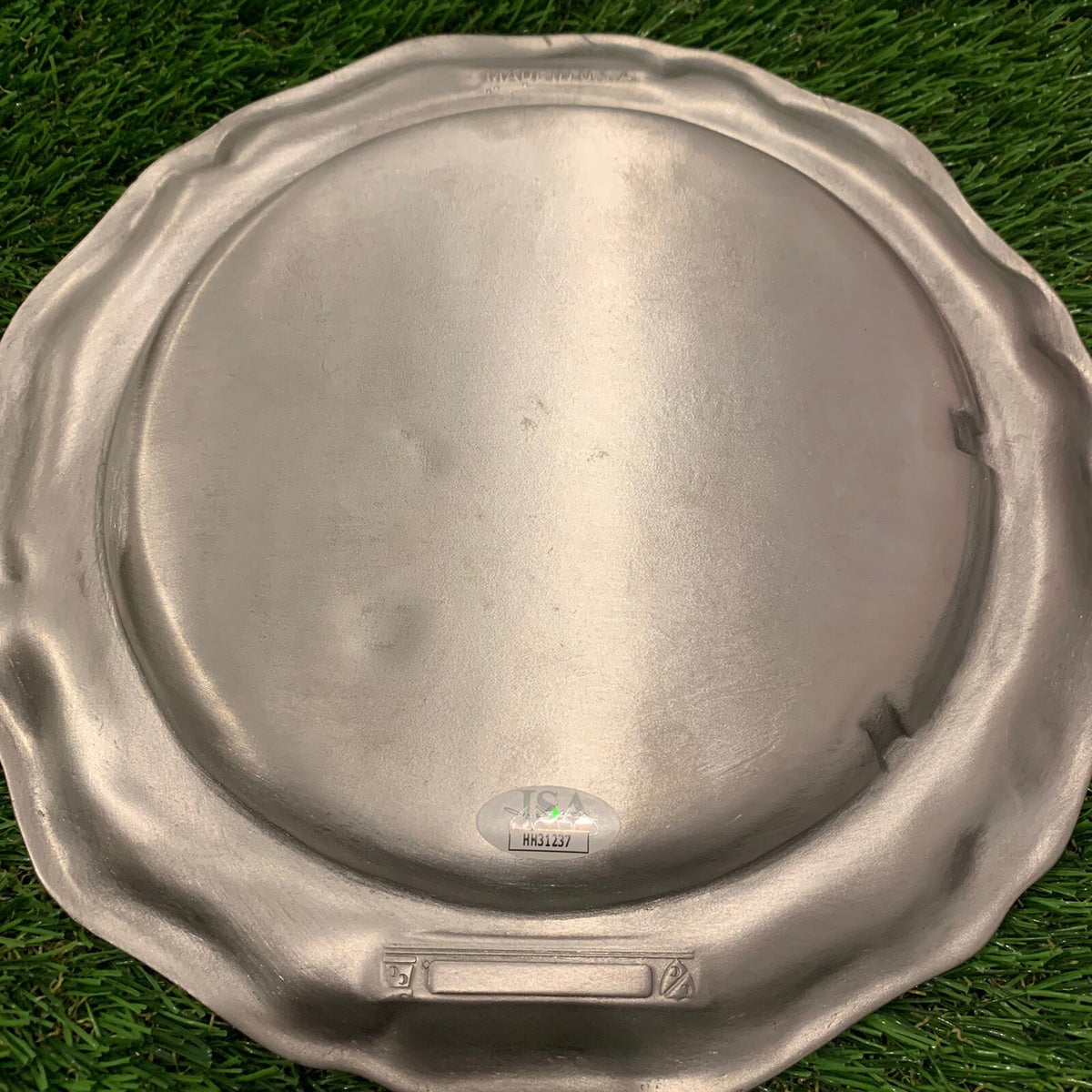 Al Kaline Duke Snider Signed HOF 1980 Signed Pewter Plate JSA Auth Autographed