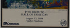 Phil Rizzuto Autographed & Inscribed LeRoy Nieman Framed Poster New York Yankees