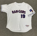 Juan Gonzalez Team Issued Texas Rangers Jersey 2003 MEI Gray LOA
