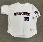 Juan Gonzalez Team Issued Texas Rangers Jersey 2003 MEI Gray LOA