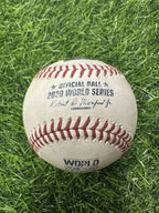 2020 World Series Dodgers Game Used Baseball 1st Out 9th Inning Game 6 MLB Auth