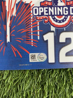 Jorge Soler Game Used Locker Room Name Plate “Opening Day 2017”