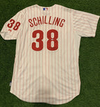 Curt Schilling Philadelphia Phillies Game Model Jersey Signed MLB Authenticated