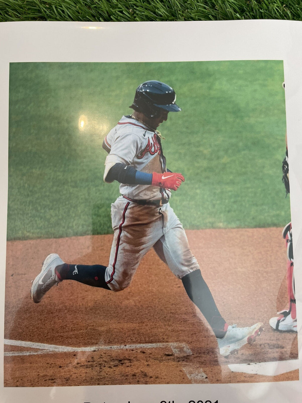 Ozzie Albies Atlanta Braves Game Used Cleats 2021 Signed LOA