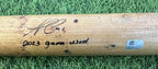 Ozzie Albies Atlanta Braves Game Used Bat 2023 Career HR’s 123/124 MLB Auth