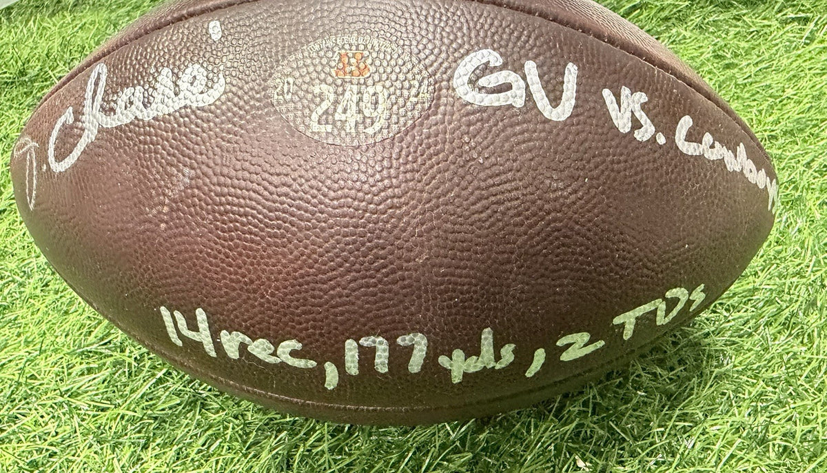 Ja’Marr Chase Game-Used & Signed Football 177 Yds 2 TDs  Bengals COA