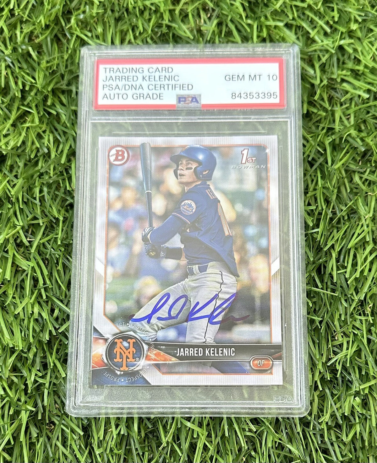 Jarred Kelenic Bowman Chrome 1st Bowman 2018 BDC-6 Signed Auto PSA 10