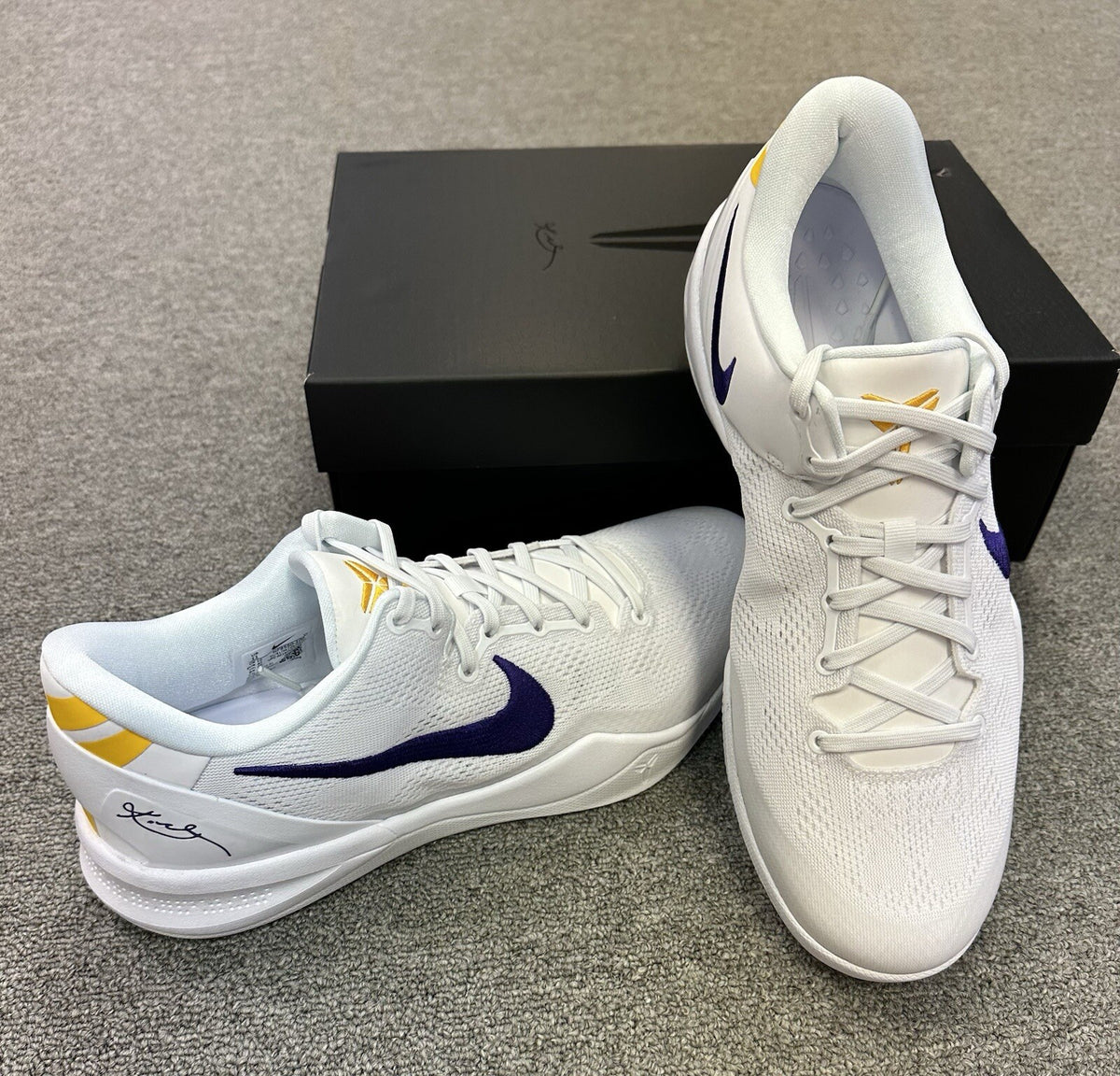 Nike Kobe 8 Protro Lakers Home *Unreleased* HF9550-100 NIB Fresh Size 8