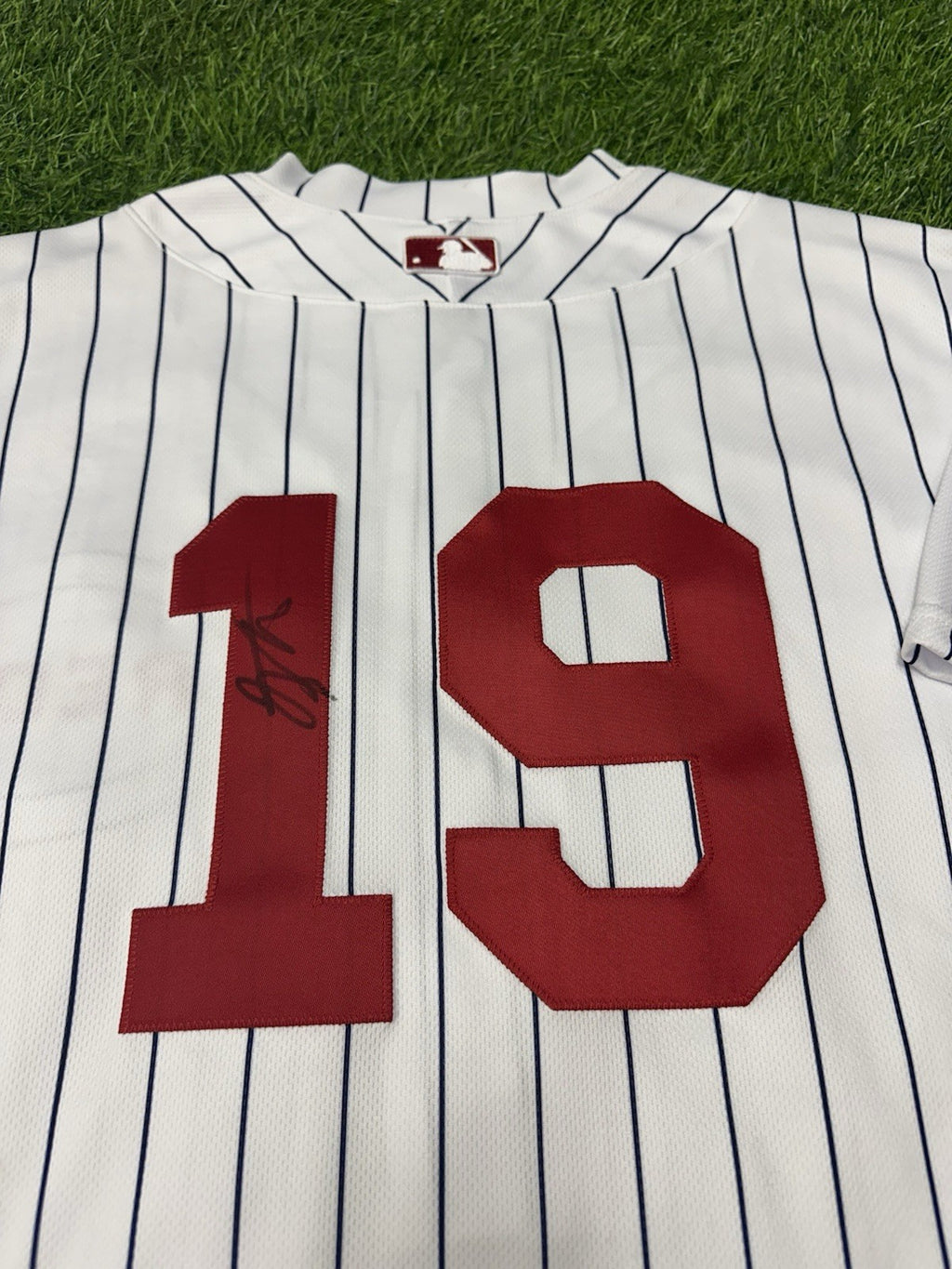 Joey Votto Cincinnati Reds Game Issued Jersey 1919 Throwback MLB Auth Signed
