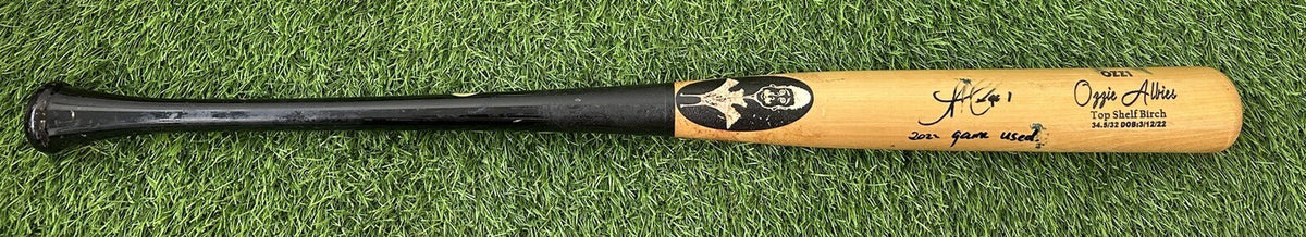 Ozzie Albies Atlanta Braves Game Used Bat Birdman 2022 Uncracked GUG LOA “1”