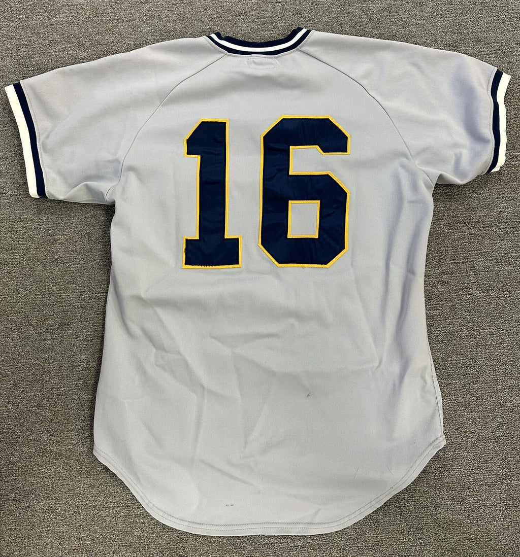 Barry Larkin Michigan Game Used Worn Jersey 1985 UofM Baseball LOA