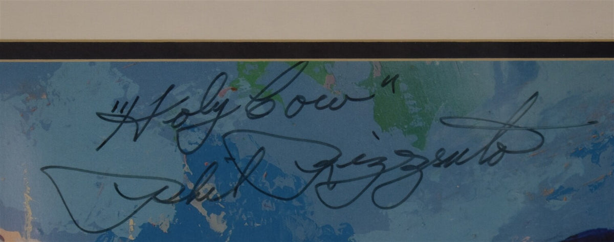 Phil Rizzuto Autographed & Inscribed LeRoy Nieman Framed Poster New York Yankees