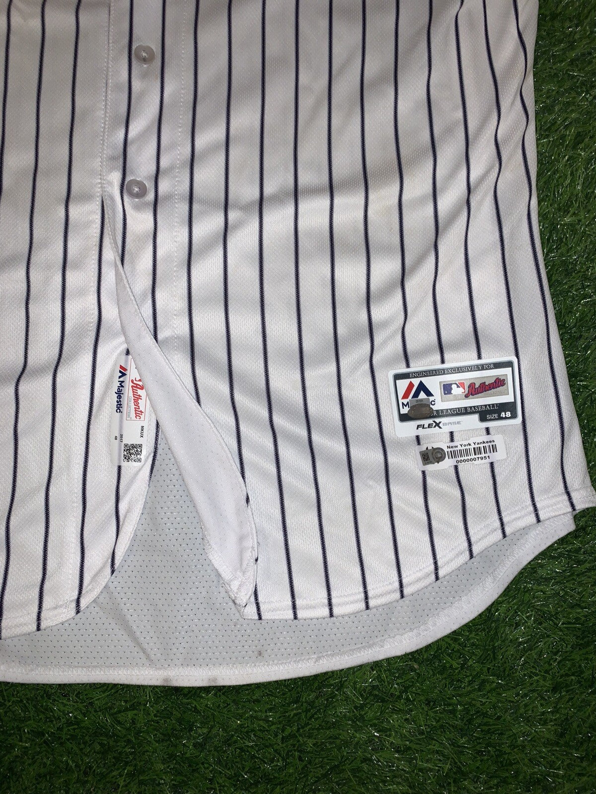 Gary Sanchez New York Yankees Game Used Worn Jersey 2017 MLB Auth Memorial Day