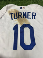 Justin Turner Los Angeles Dodgers Game Used Worn Jersey 2020 Postseason MLB Auth