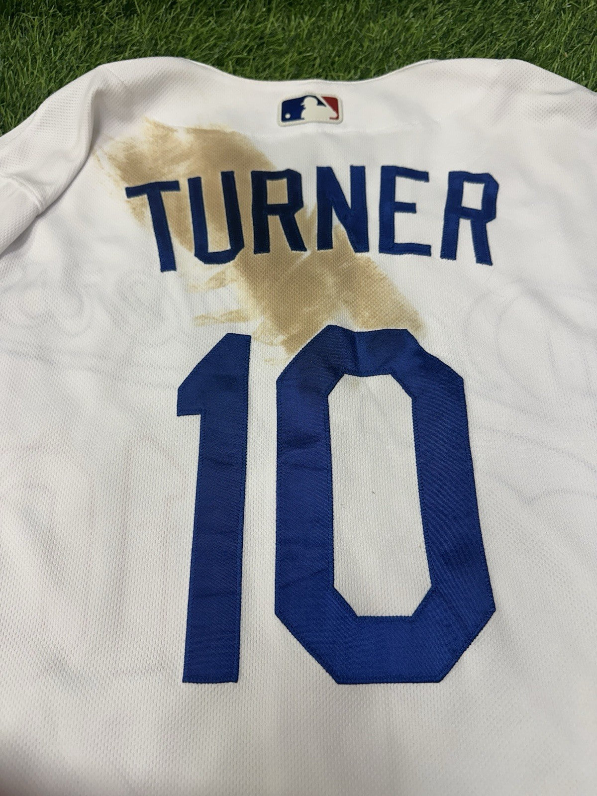 Justin Turner Los Angeles Dodgers Game Used Worn Jersey 2020 Postseason MLB Auth