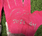 Jose Ramirez Guardians Game Used Custom Batting Gloves Pink Signed GUG LOA 2026