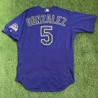 Carlos Gonzalez Colorado Rockies Game Used Jersey “Career Hits 1004-1006” Signed