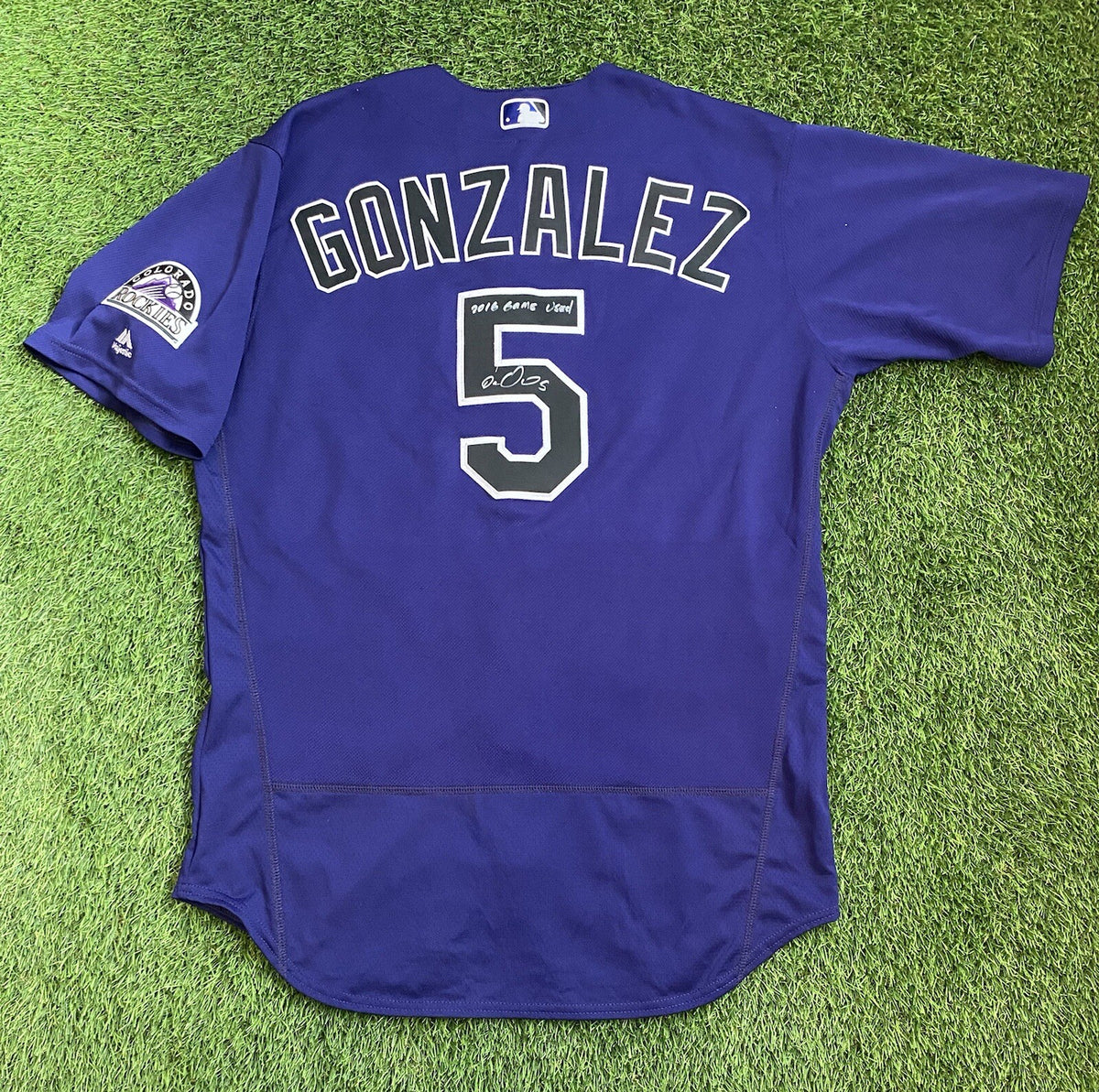 Carlos Gonzalez Colorado Rockies Game Used Jersey “Career Hits 1004-1006” Signed