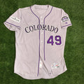 Antonio Senzatela Colorado Rockies Game Used Worn Jersey 2017 Playoffs MLB Auth