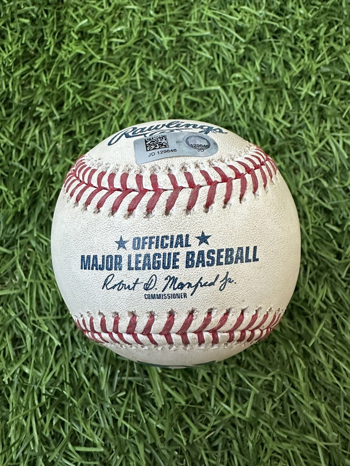 Ronald Acuna Jr. Game Used Baseball Single 2018 NL ROY Season MLB Auth Hit # 96