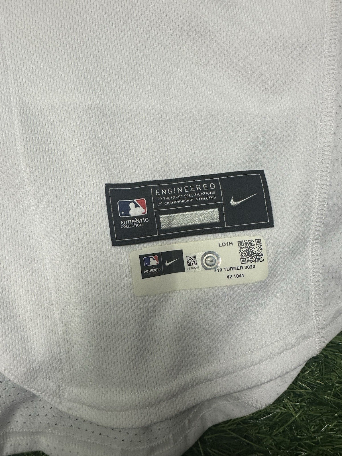 Justin Turner Los Angeles Dodgers Game Used Worn Jersey 2020 Postseason MLB Auth