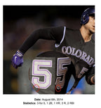 Carlos Gonzalez Colorado Rockies Game Used Jersey “Career Home Run 136” Signed