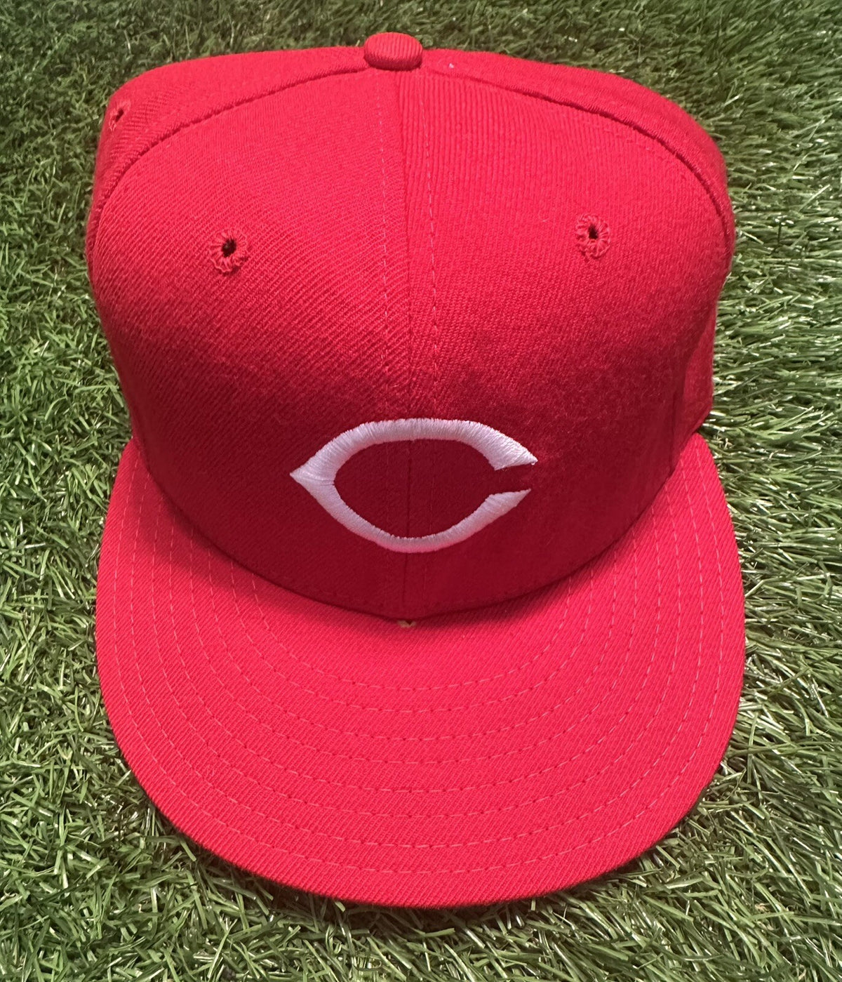 Deion Sanders Cincinnati Reds Game Used Hat 1994 Reds Gift Shop LOA