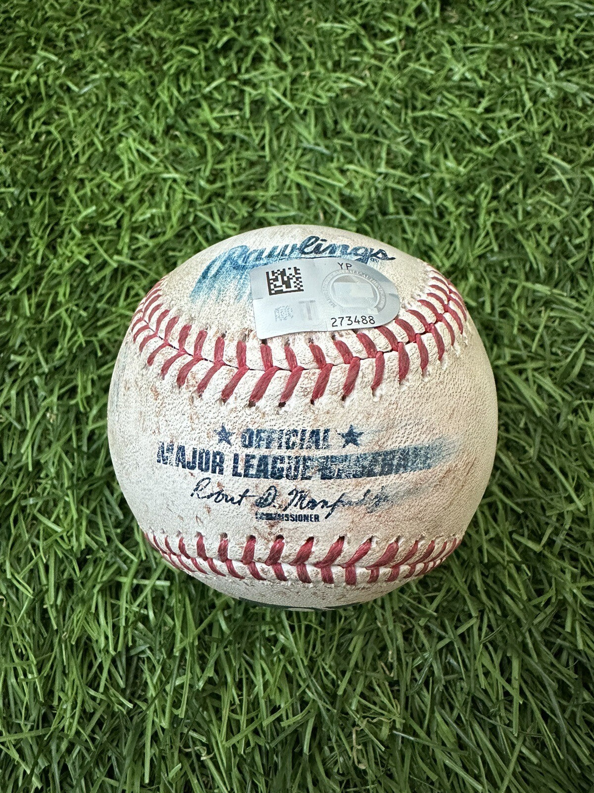 Ronald Acuna Jr. Atlanta Braves Game Used Baseball Single 2023 NL MVP Season MLB