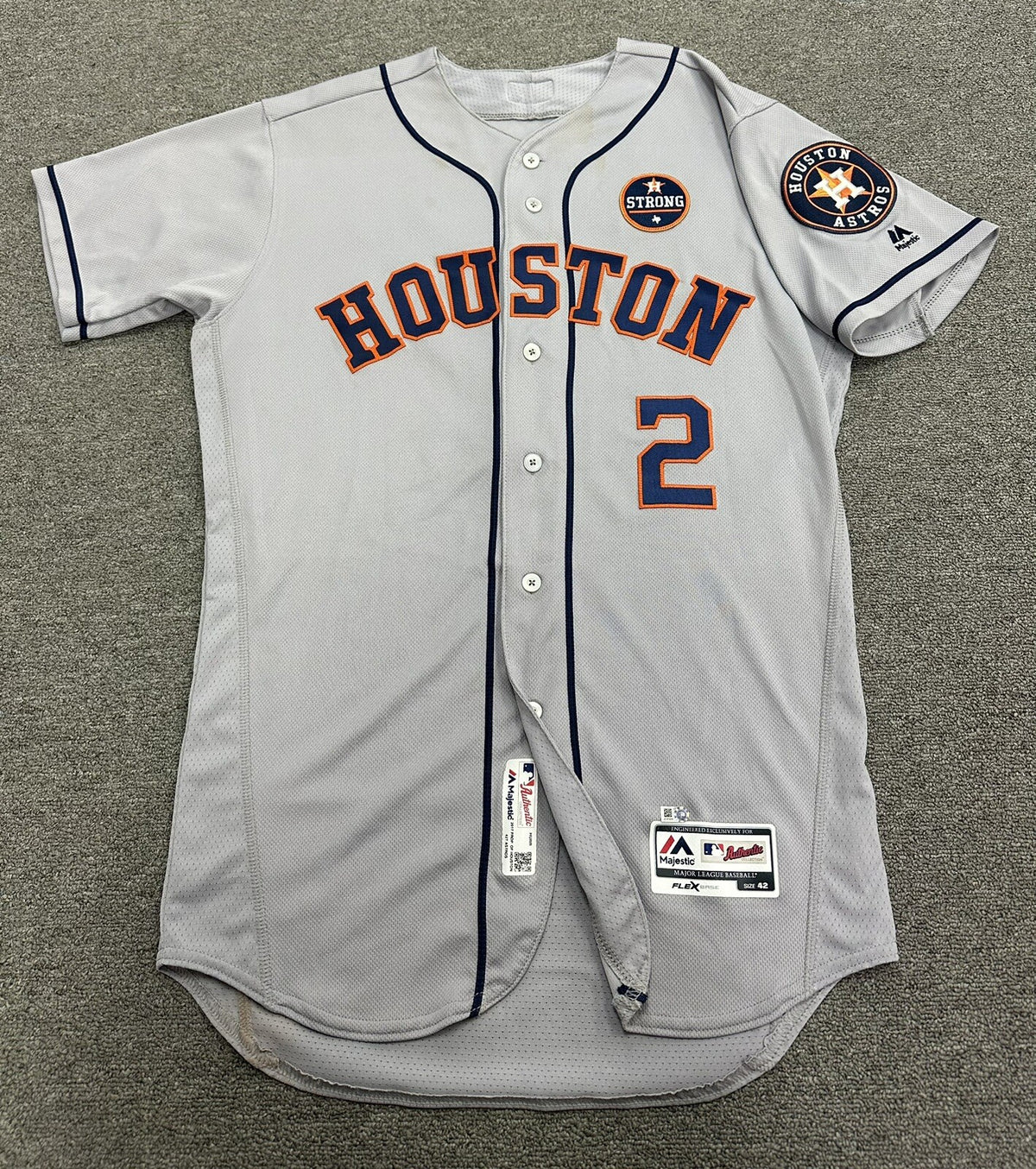 Alex Bregman Houston Astros Game Used Jersey “Final HR of 2017” MLB Auth
