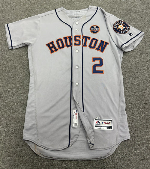 Alex Bregman Houston Astros Game Used Jersey “Final HR of 2017” MLB Auth