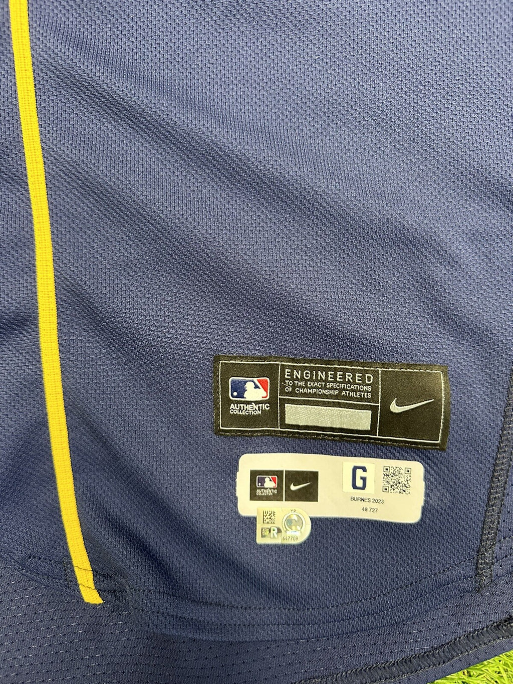 Corbin Burnes Milwaukee Brewers Game Used Worn Jersey 2023 3 Wins