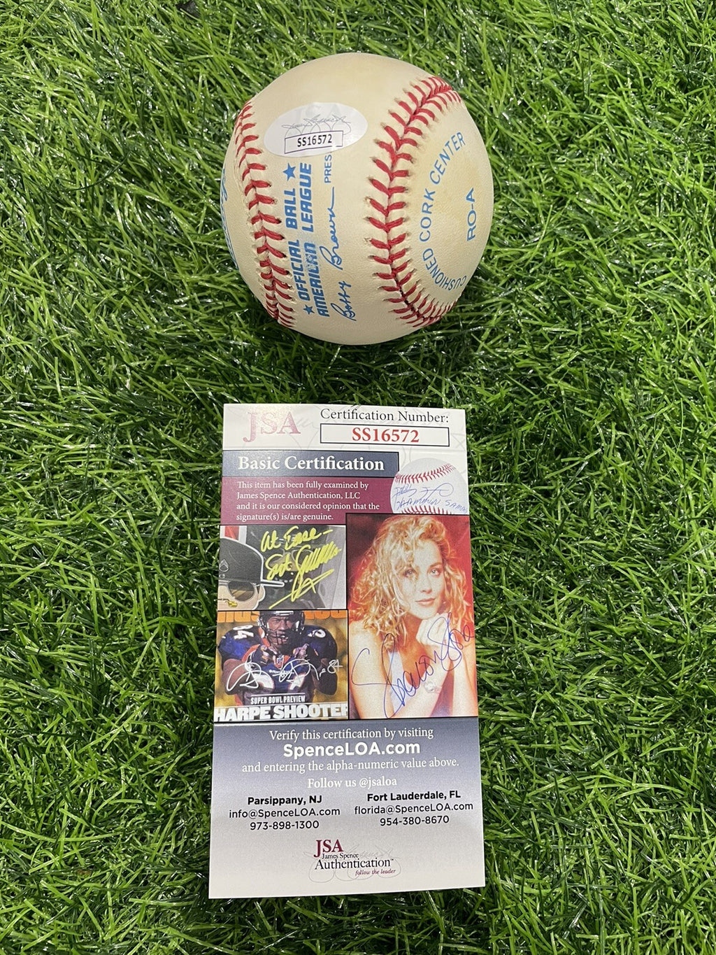 Ken Griffey Jr. and Sr. Dual Signed Baseball JSA LOA Auto