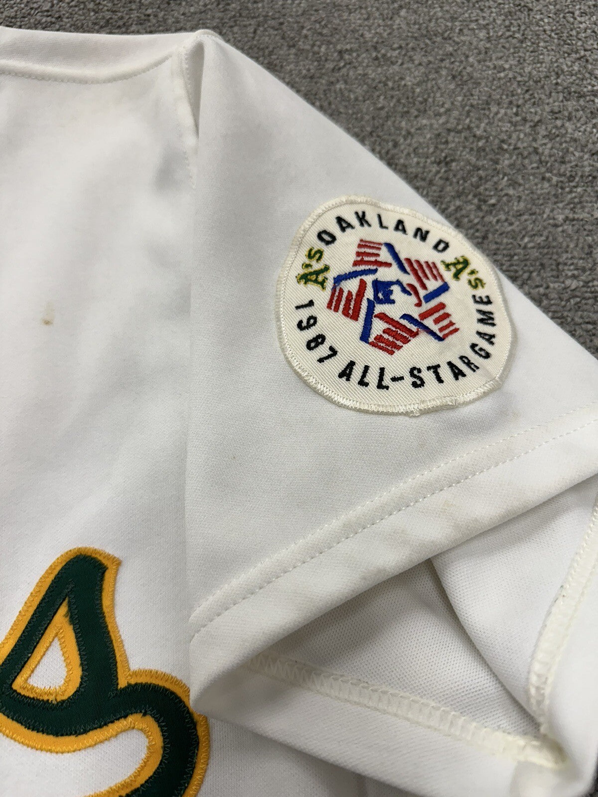 Tony LaRussa Oakland A’s Game Used Worn Jersey 1987 A’s LOA