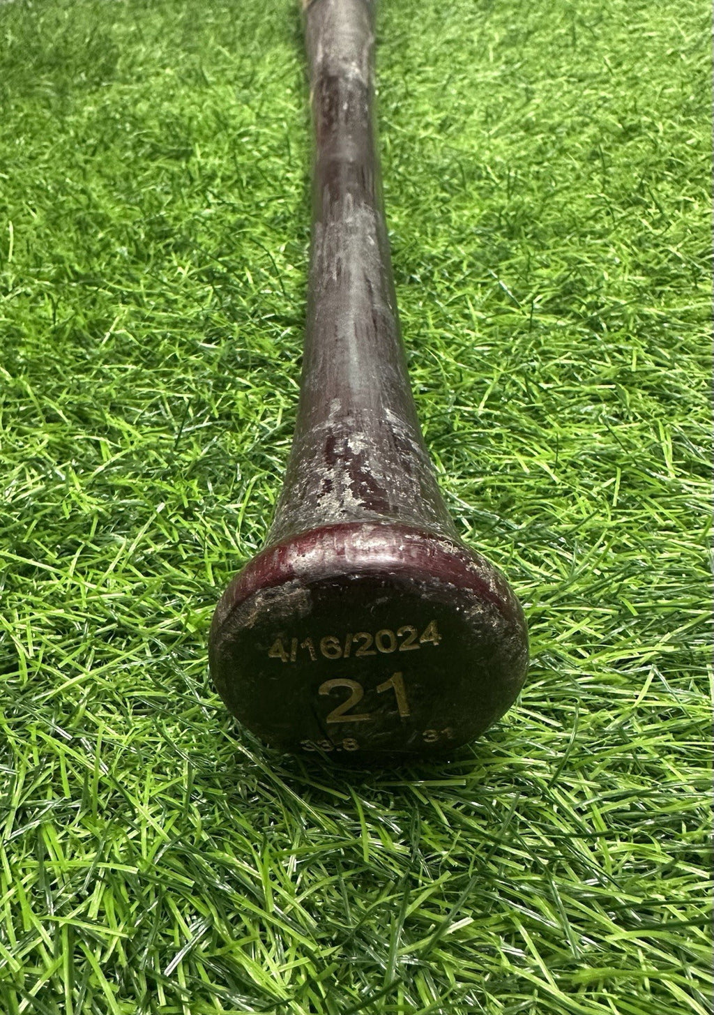 Yainer Diaz Houston Astros Game Used Bat 2024 Uncracked MLB Auth