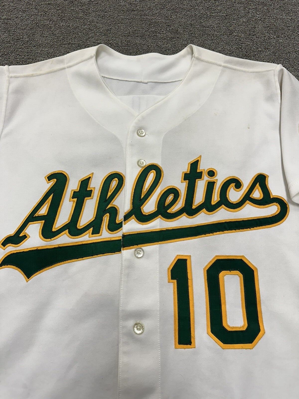 Tony LaRussa Oakland A’s Game Used Worn Jersey 1987 A’s LOA
