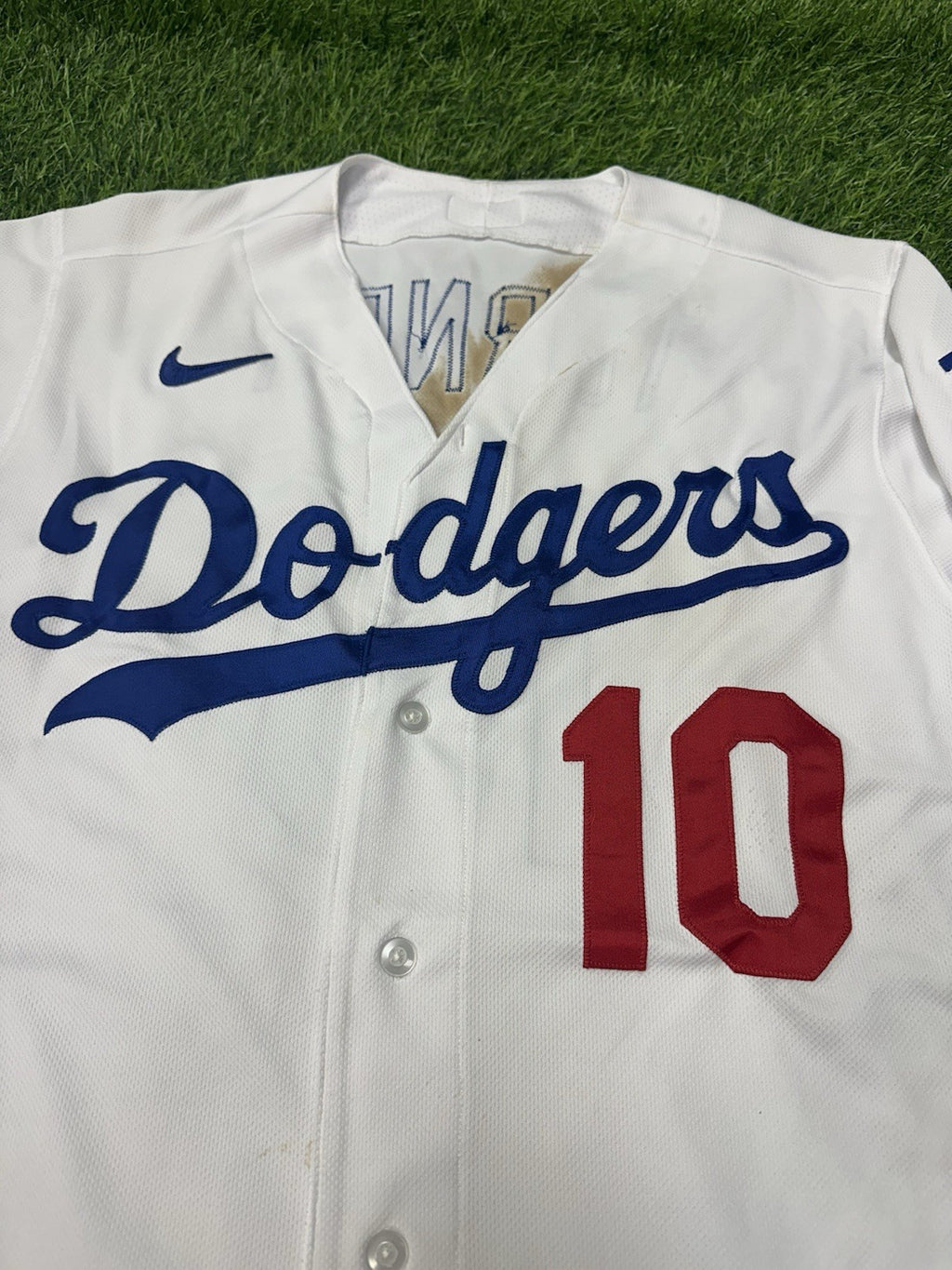 Justin Turner Los Angeles Dodgers Game Used Worn Jersey 2020 Postseason MLB Auth