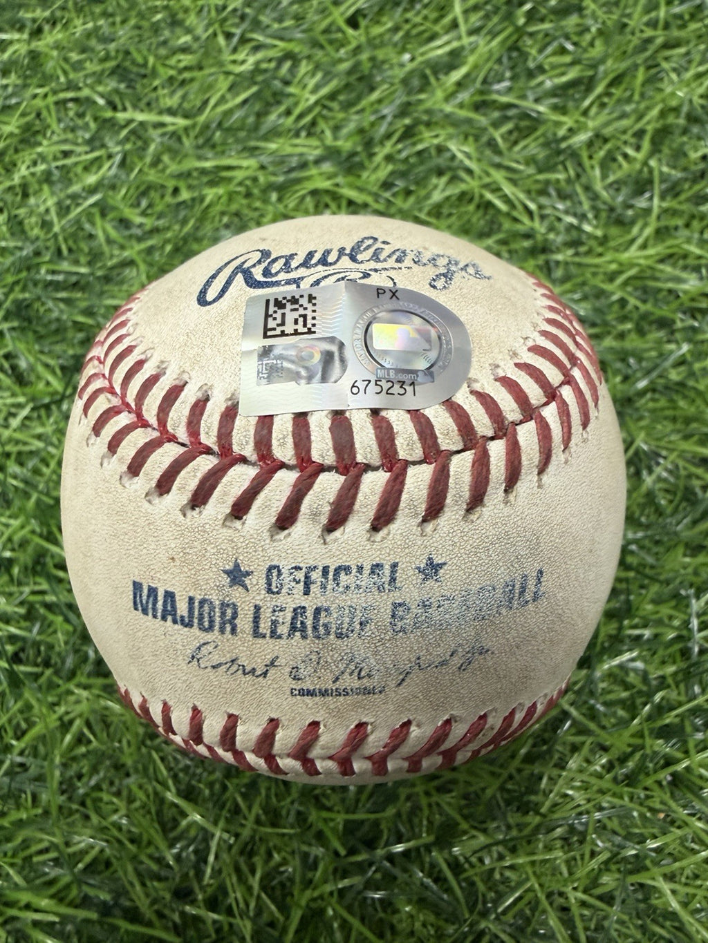 Jose Ramirez Cleveland Guardians Game Used Baseball Double Signed 2025 MLB Auth